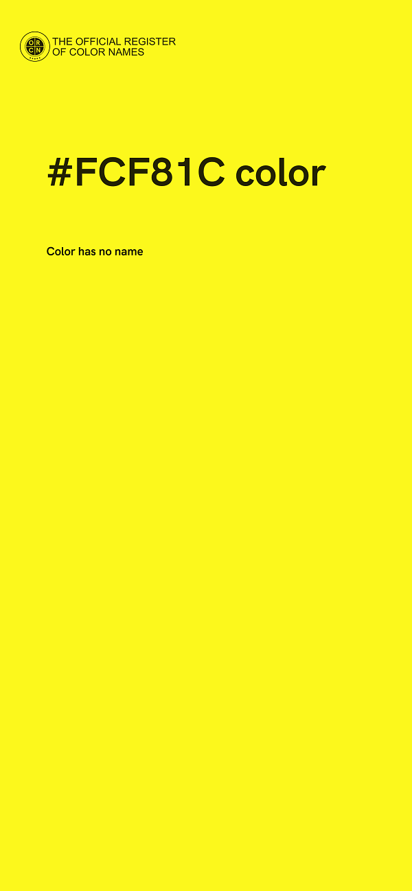 #FCF81C color image
