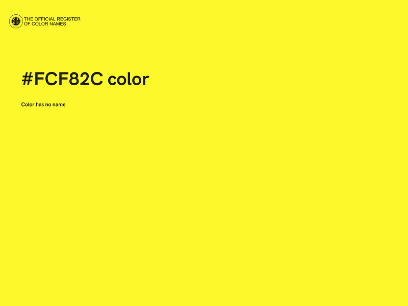 #FCF82C color image