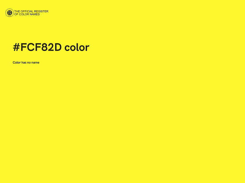 #FCF82D color image