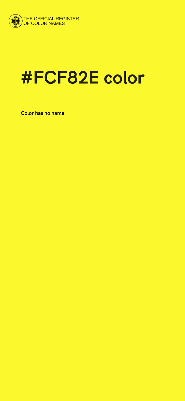 #FCF82E color image