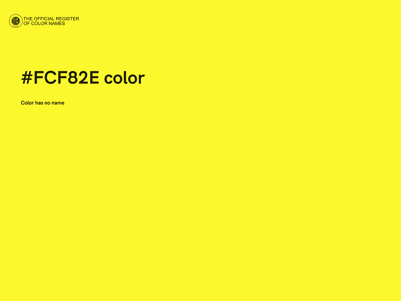 #FCF82E color image