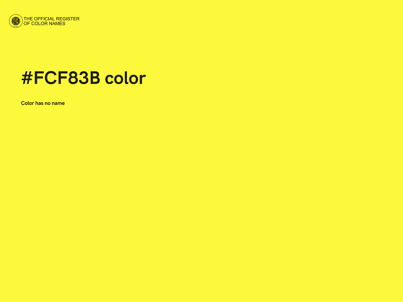 #FCF83B color image