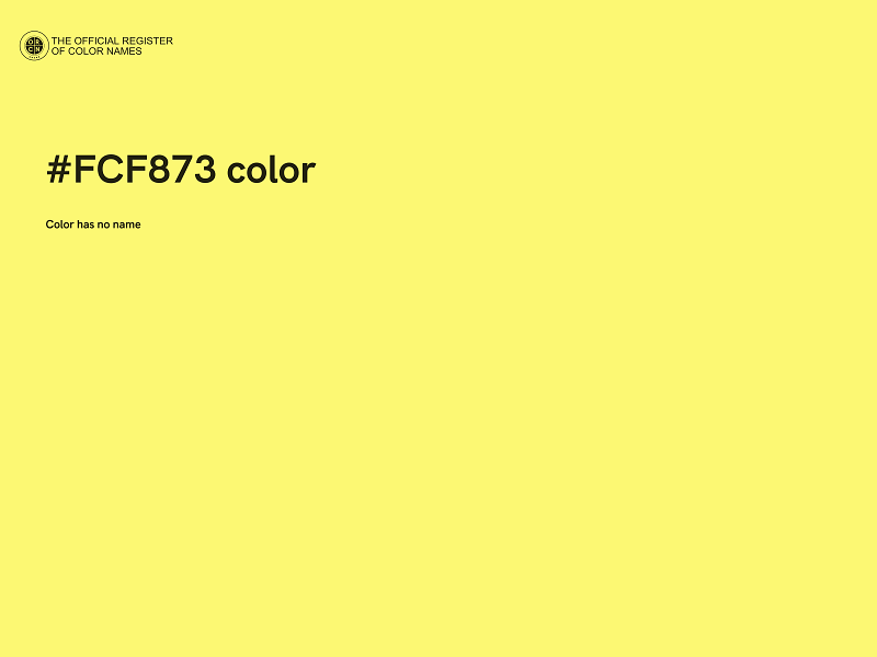 #FCF873 color image