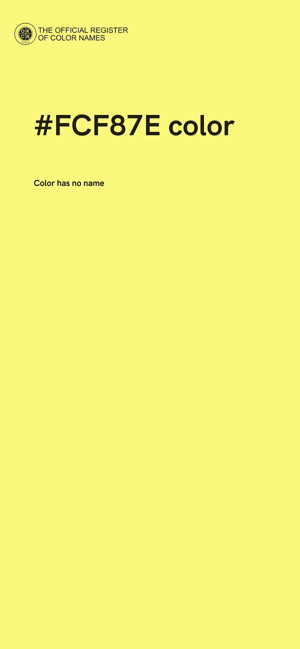 #FCF87E color image