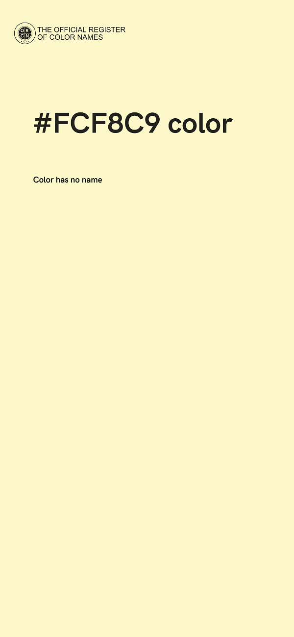 #FCF8C9 color image