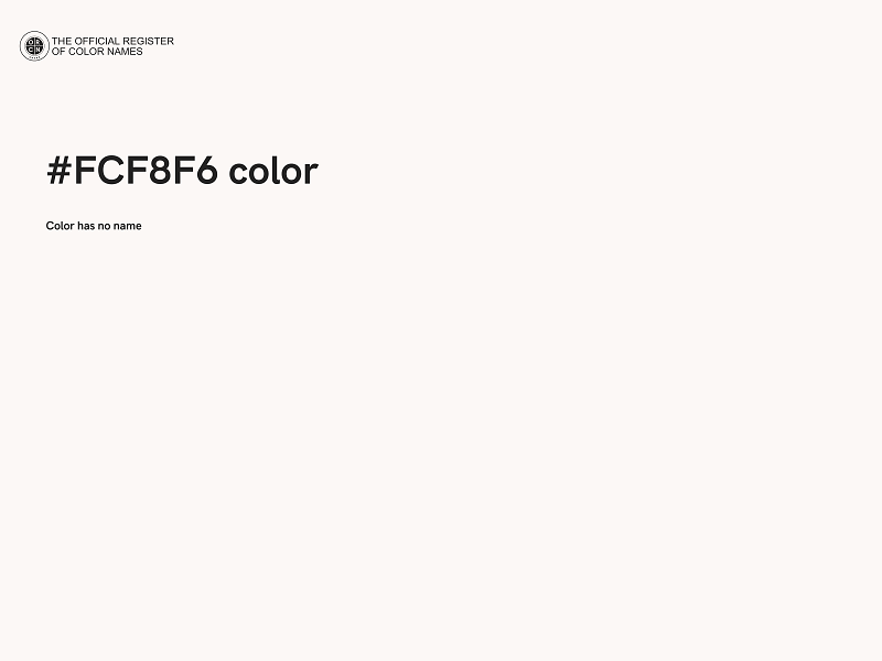 #FCF8F6 color image