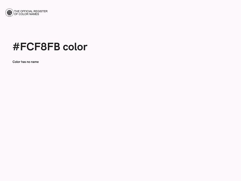 #FCF8FB color image