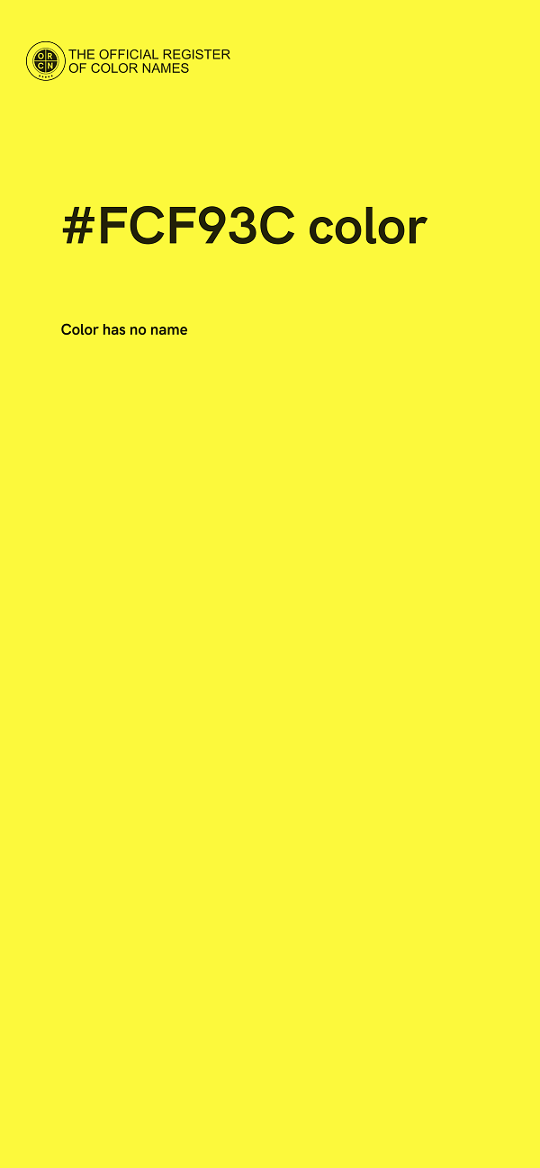 #FCF93C color image