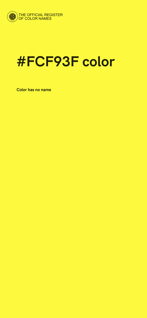 #FCF93F color image