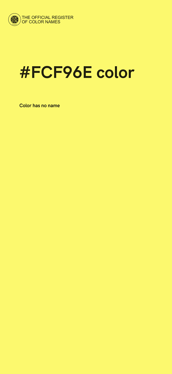 #FCF96E color image