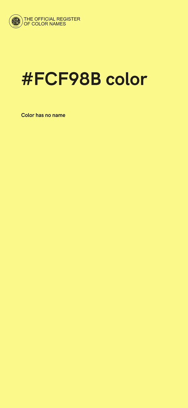 #FCF98B color image