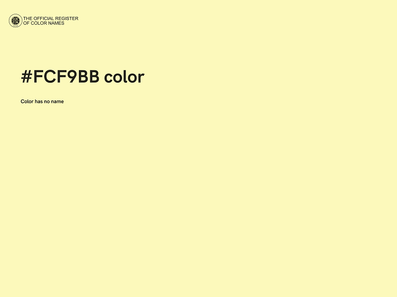 #FCF9BB color image