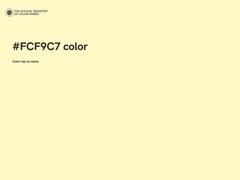 #FCF9C7 color image