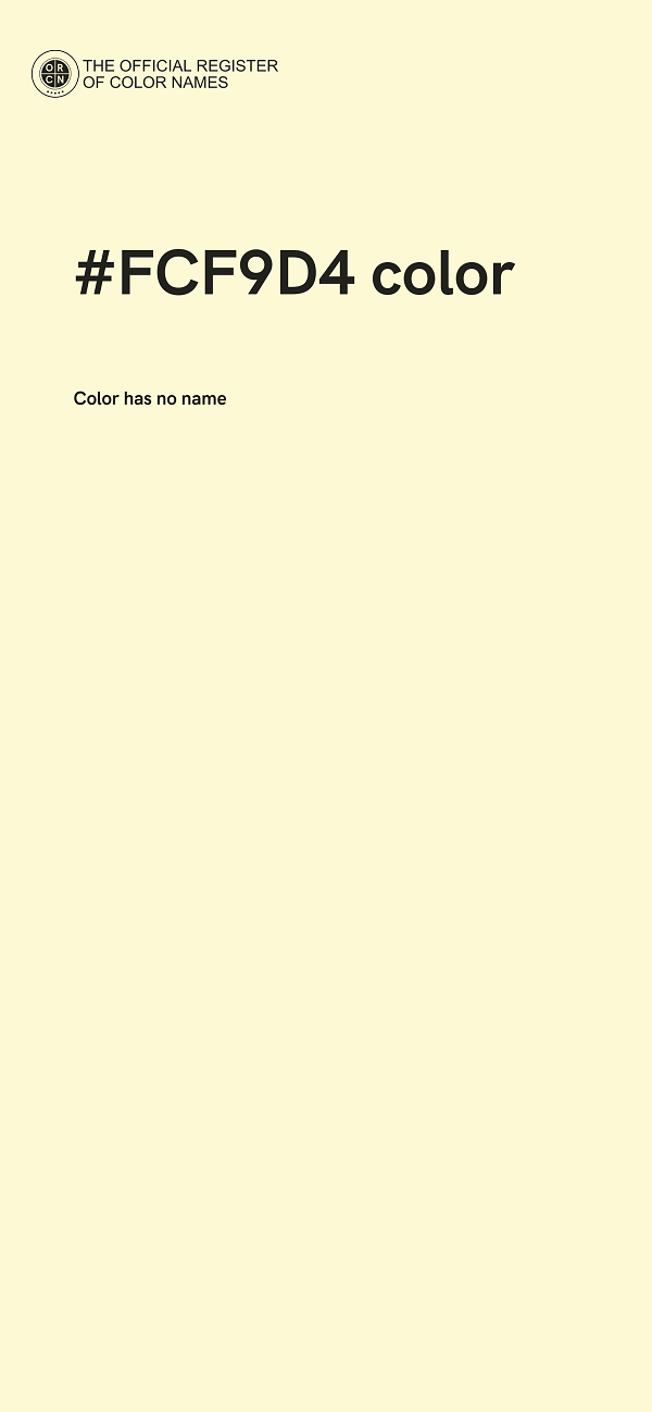 #FCF9D4 color image