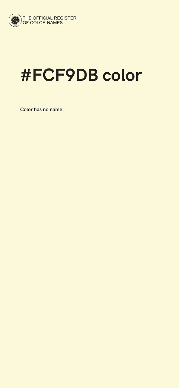#FCF9DB color image