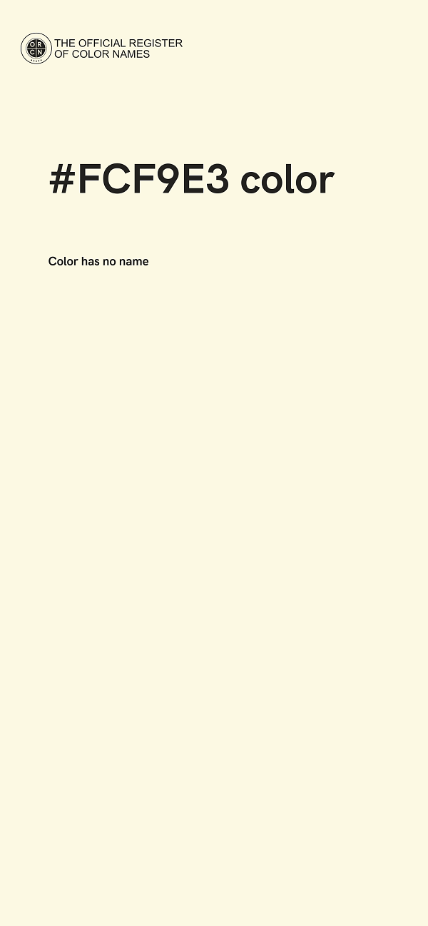 #FCF9E3 color image