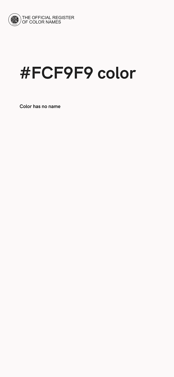 #FCF9F9 color image