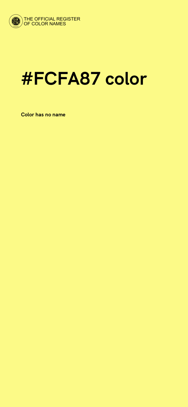 #FCFA87 color image