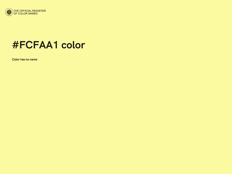 #FCFAA1 color image