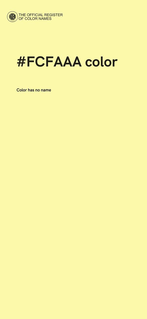 #FCFAAA color image