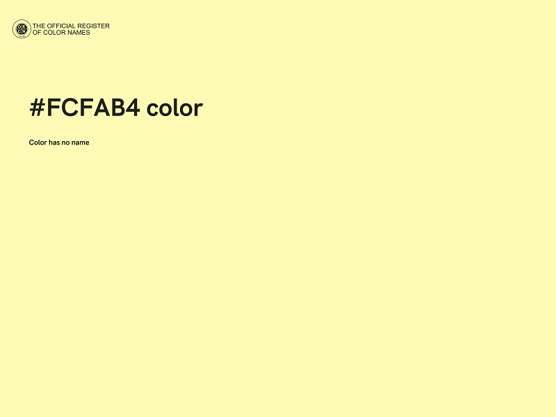 #FCFAB4 color image