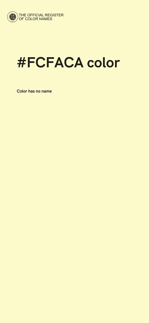 #FCFACA color image