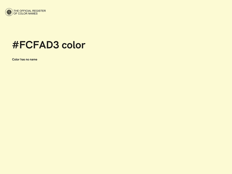 #FCFAD3 color image