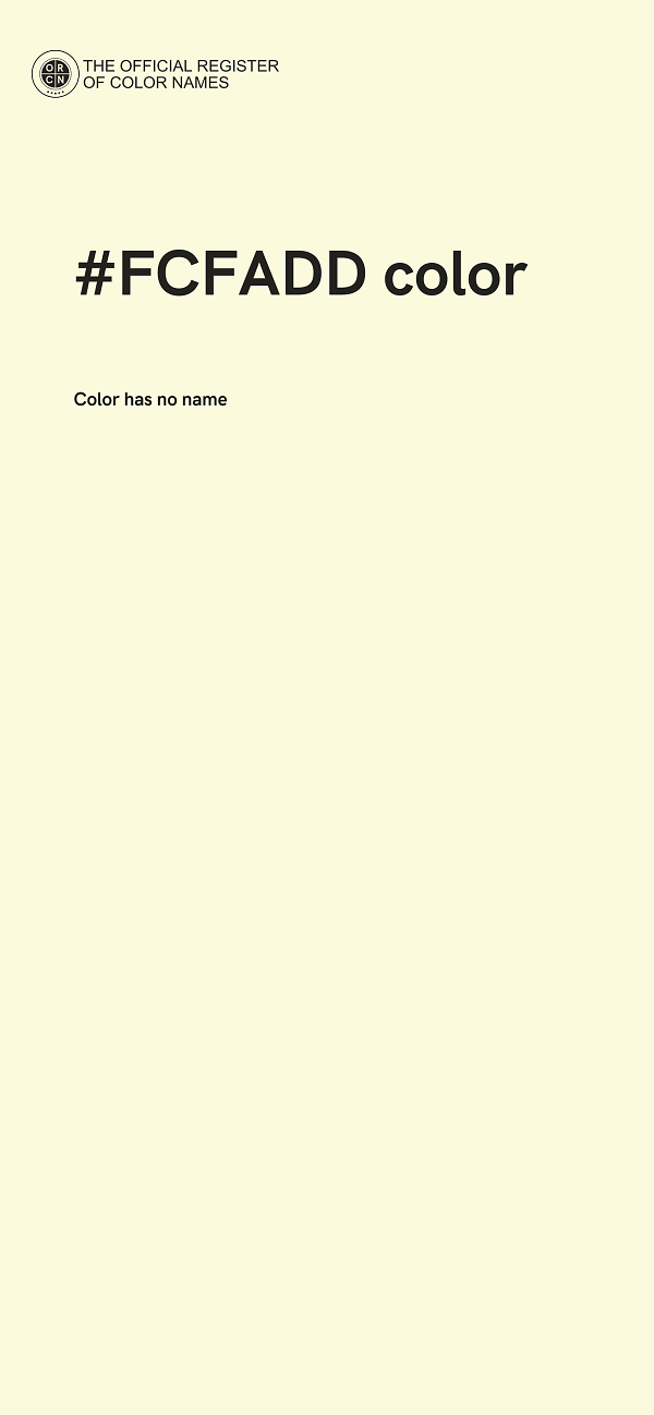 #FCFADD color image