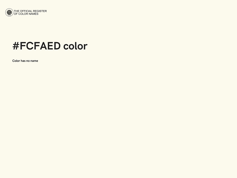 #FCFAED color image