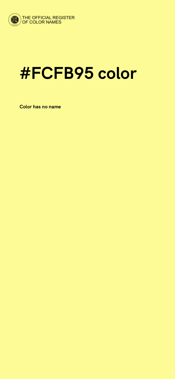 #FCFB95 color image