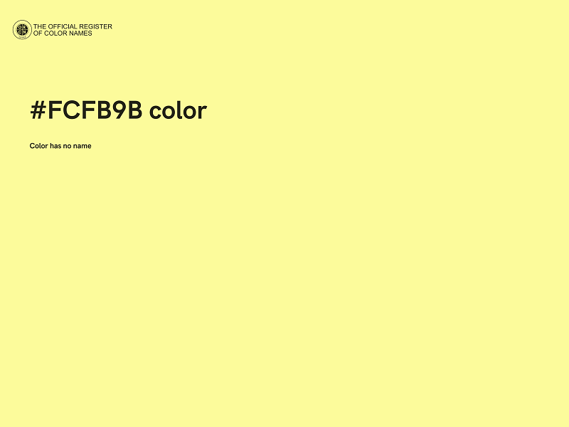 #FCFB9B color image