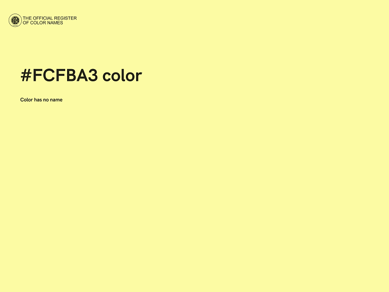 #FCFBA3 color image