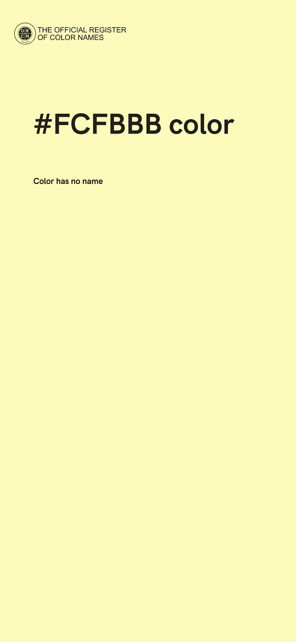 #FCFBBB color image