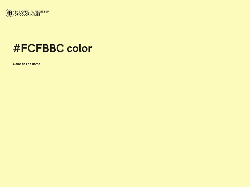 #FCFBBC color image