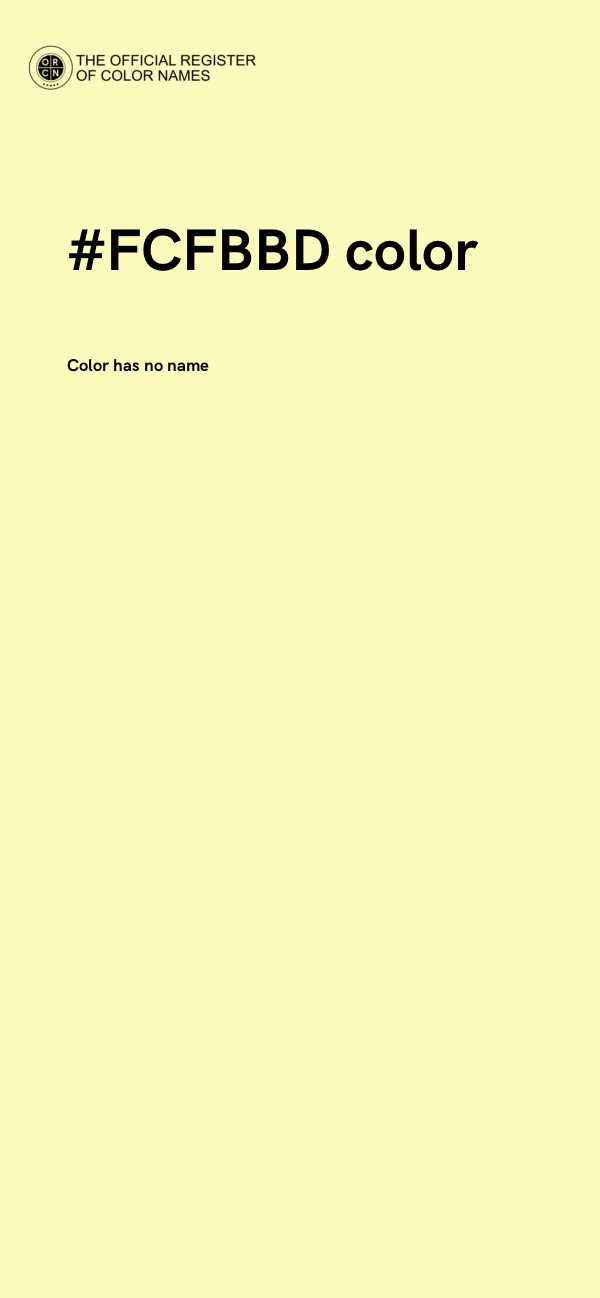 #FCFBBD color image