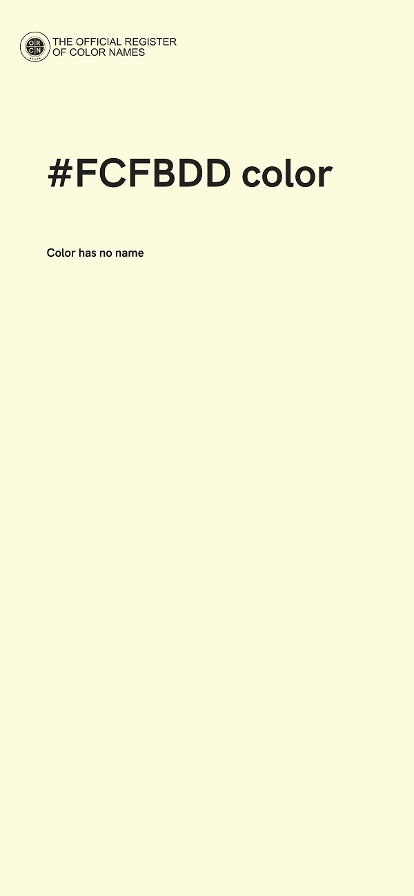 #FCFBDD color image