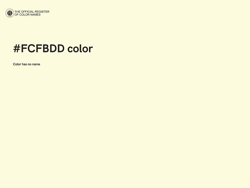 #FCFBDD color image