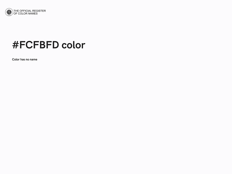 #FCFBFD color image