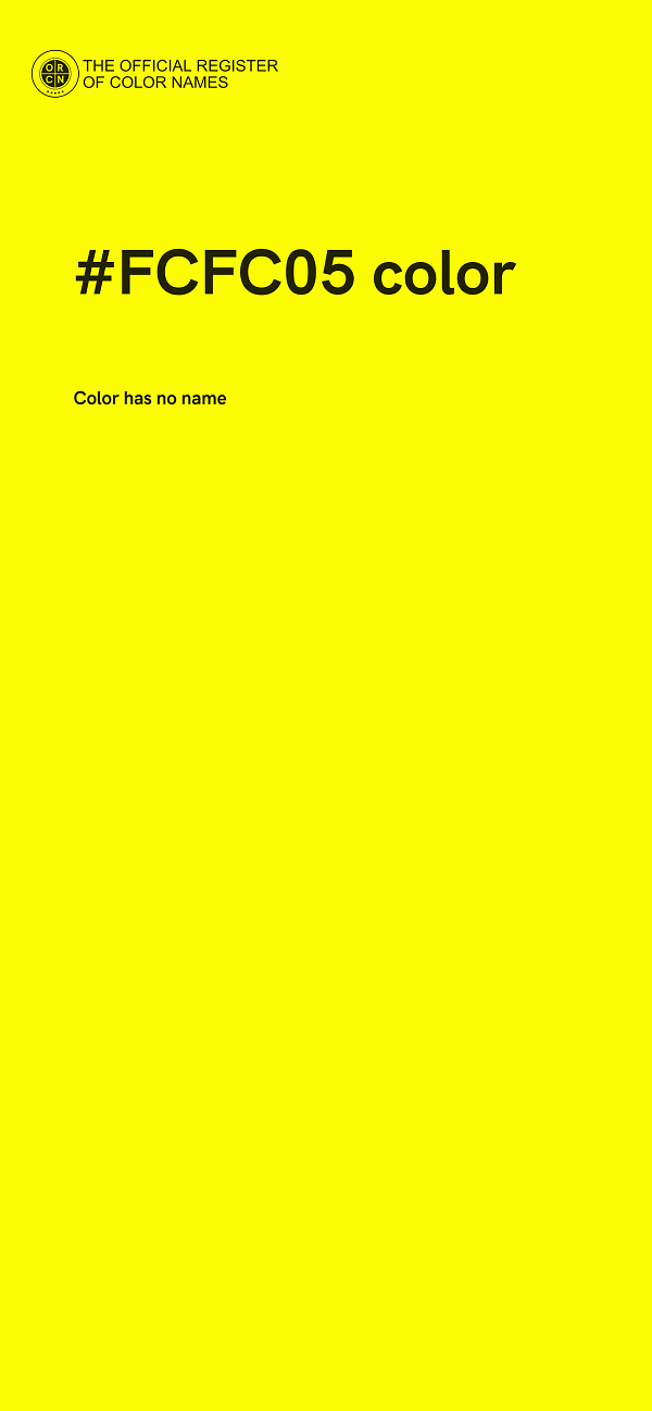 #FCFC05 color image