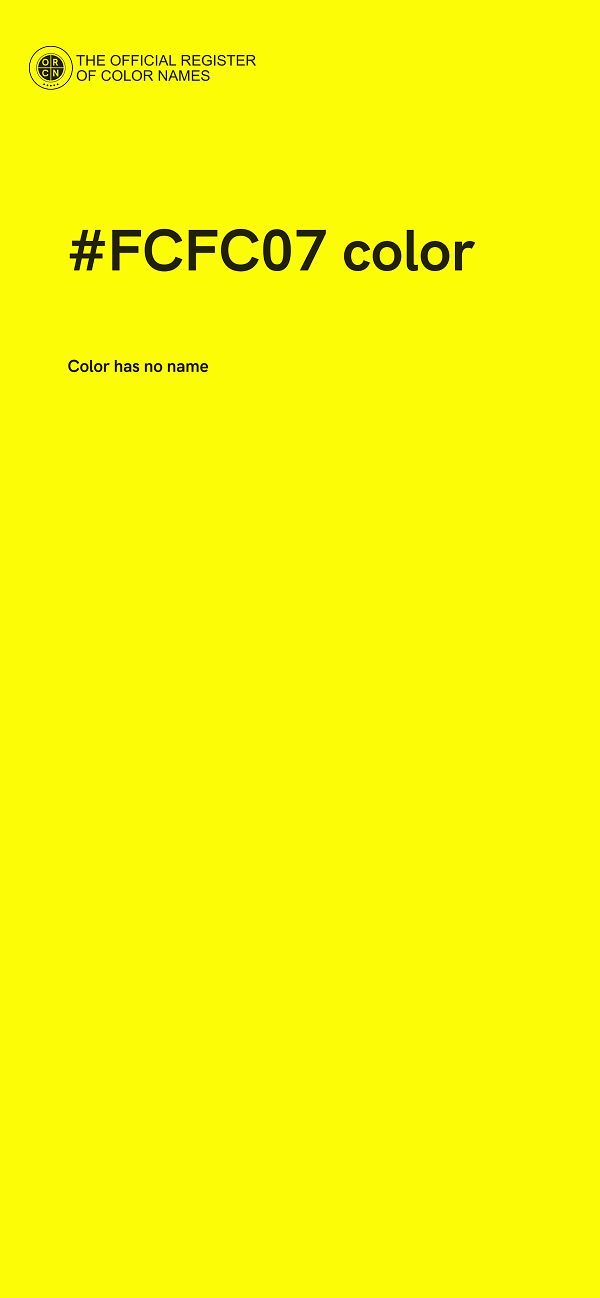 #FCFC07 color image