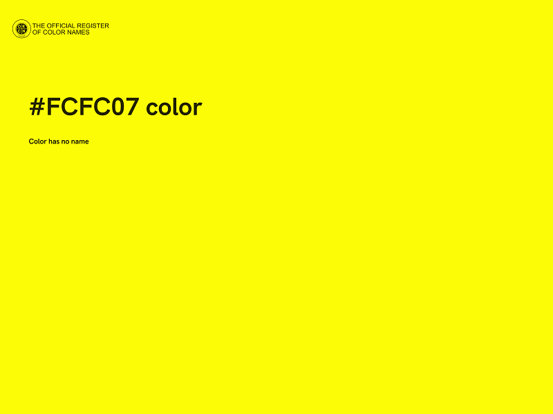 #FCFC07 color image