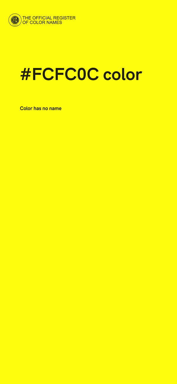 #FCFC0C color image