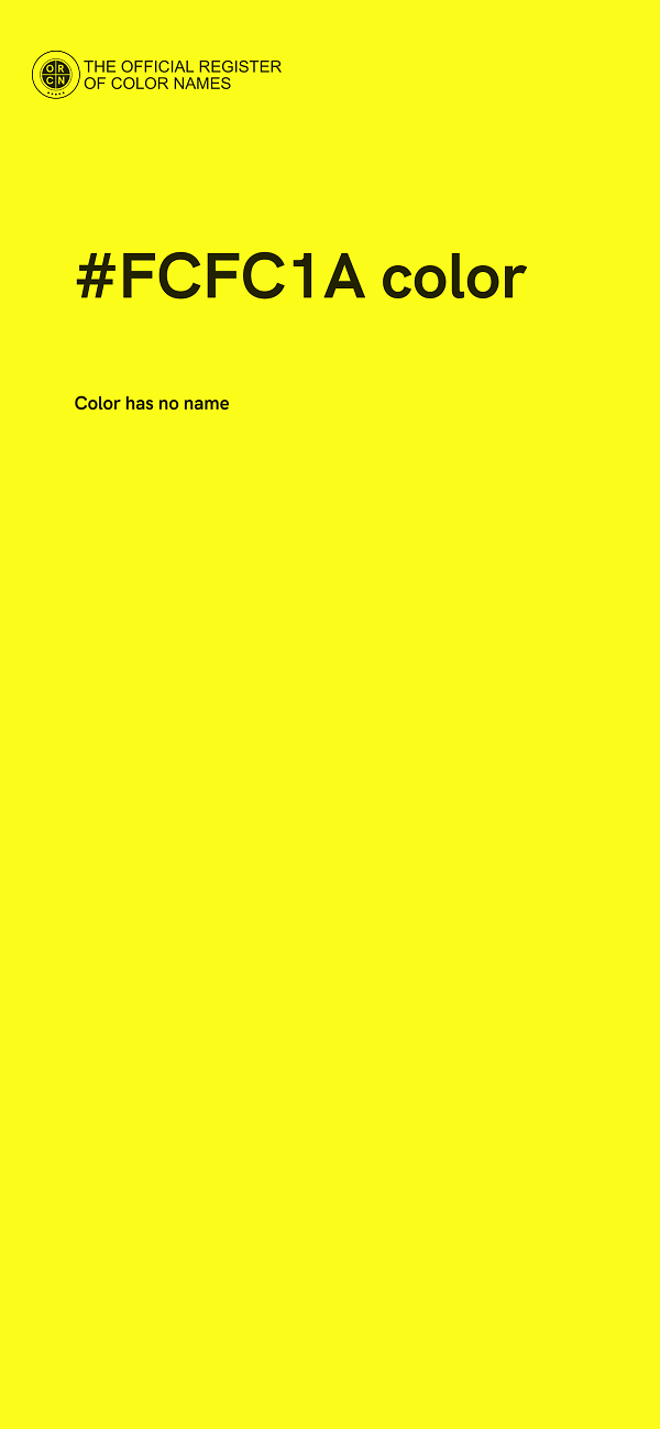 #FCFC1A color image