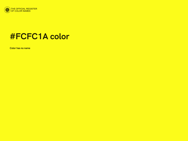 #FCFC1A color image