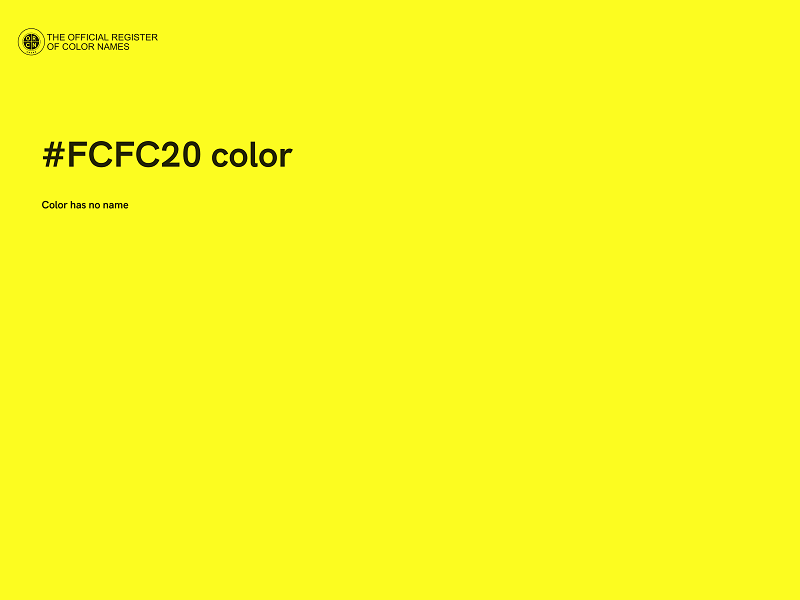 #FCFC20 color image