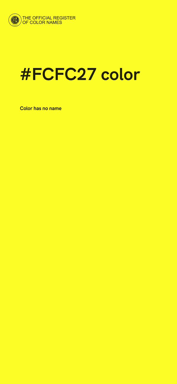 #FCFC27 color image