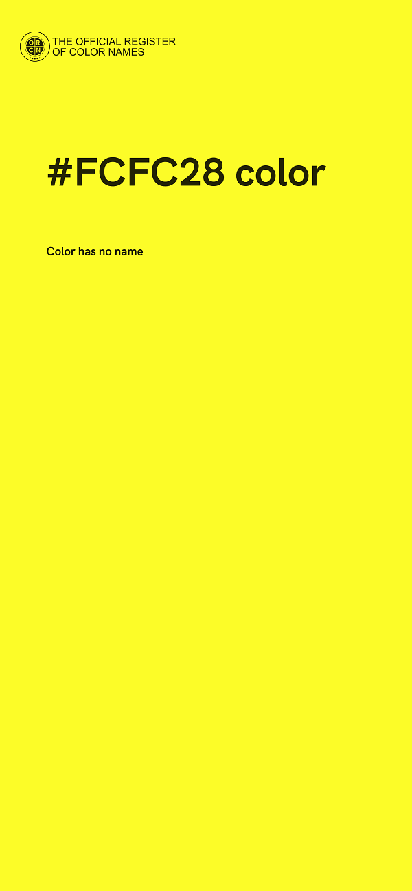 #FCFC28 color image