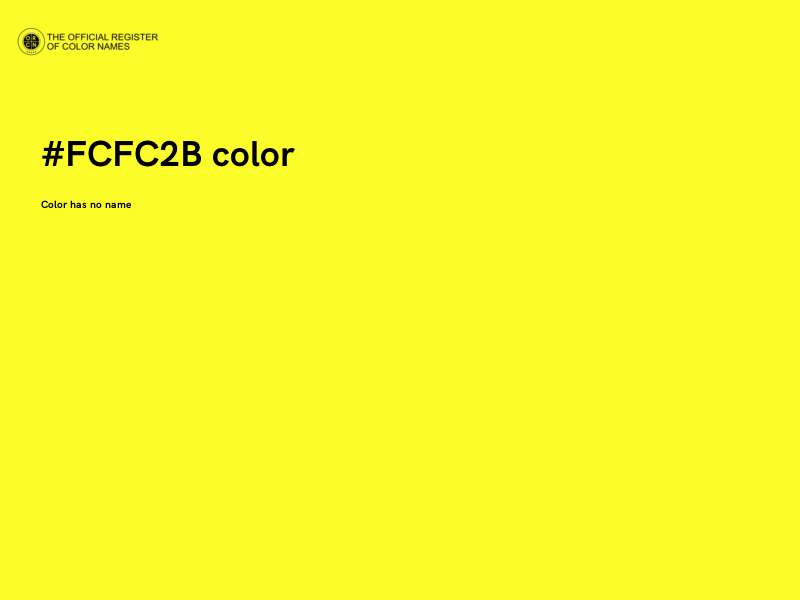 #FCFC2B color image