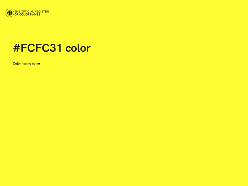 #FCFC31 color image