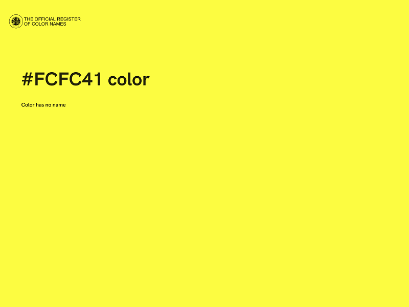 #FCFC41 color image